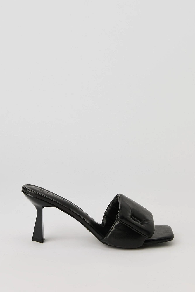 Puffy Heeled Sandal