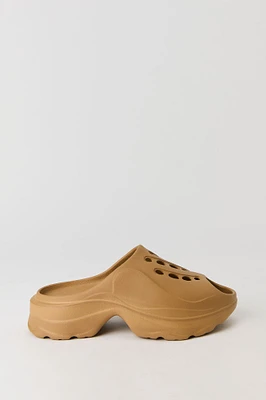 Open Toe Platform Clog