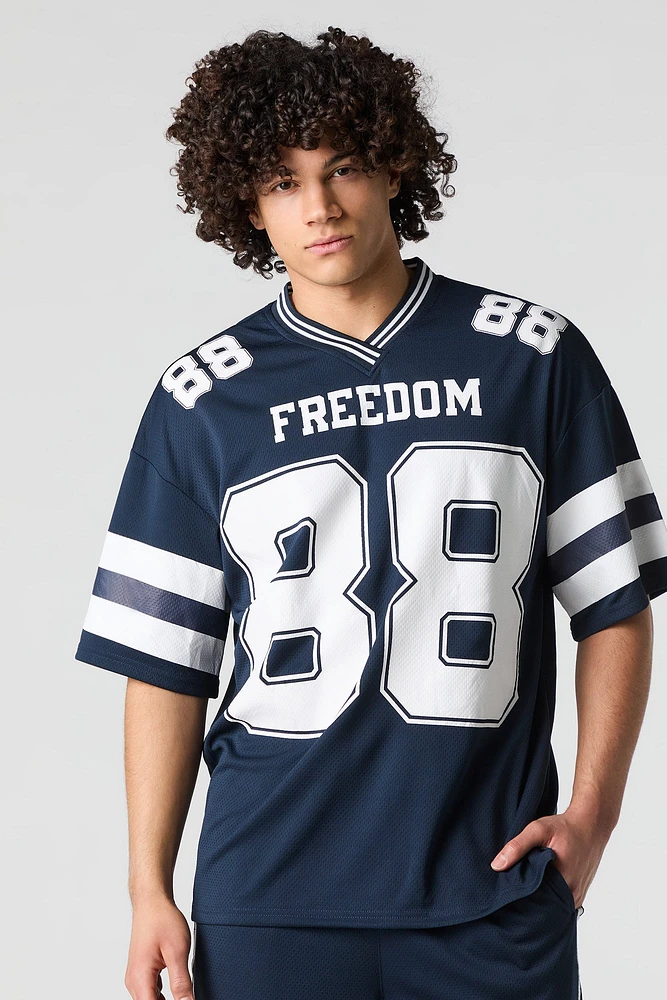 Jersey sport en filet imprimé
