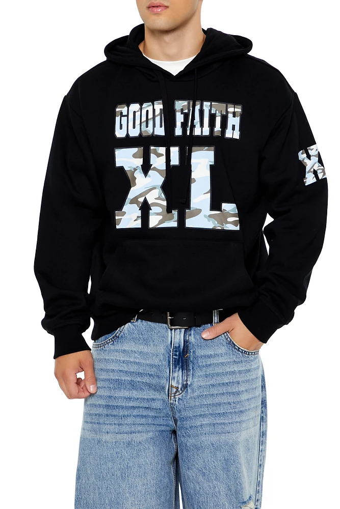Camo Good Faith Embroidered Hoodie