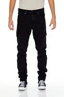 Black Wash Slim Fit Cargo Jean