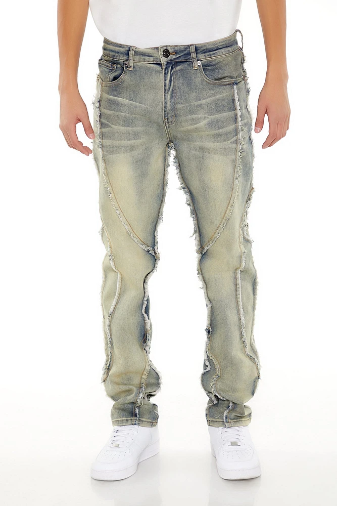 Frayed Trim Slim Fit Jean