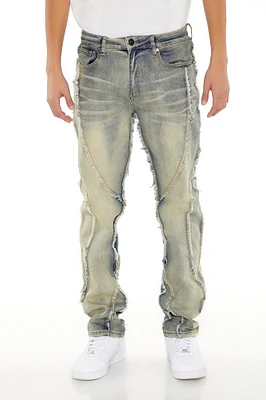 Frayed Trim Slim Fit Jean