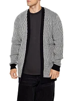 Pinstriped Cardigan
