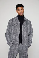Sequin Trucker Jacket