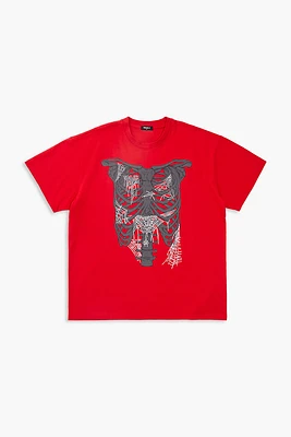 Rib Cage Embroidered T-Shirt