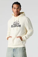 Hell-bent Raceway Embroidered Fleece Hoodie
