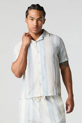 Striped Button-Up Top