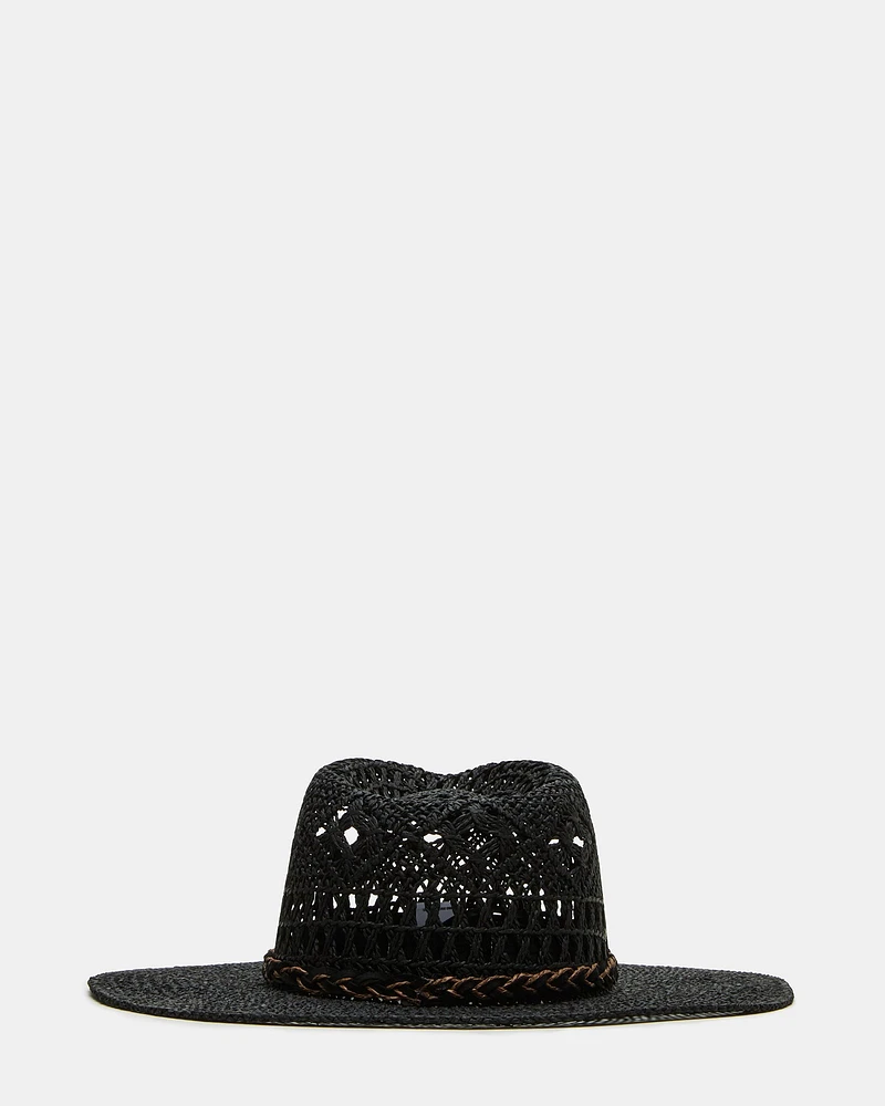 WESTERN PANAMA HAT BLACK