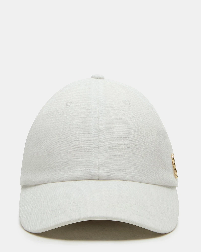 LINEN BASEBALL CAP CREAM