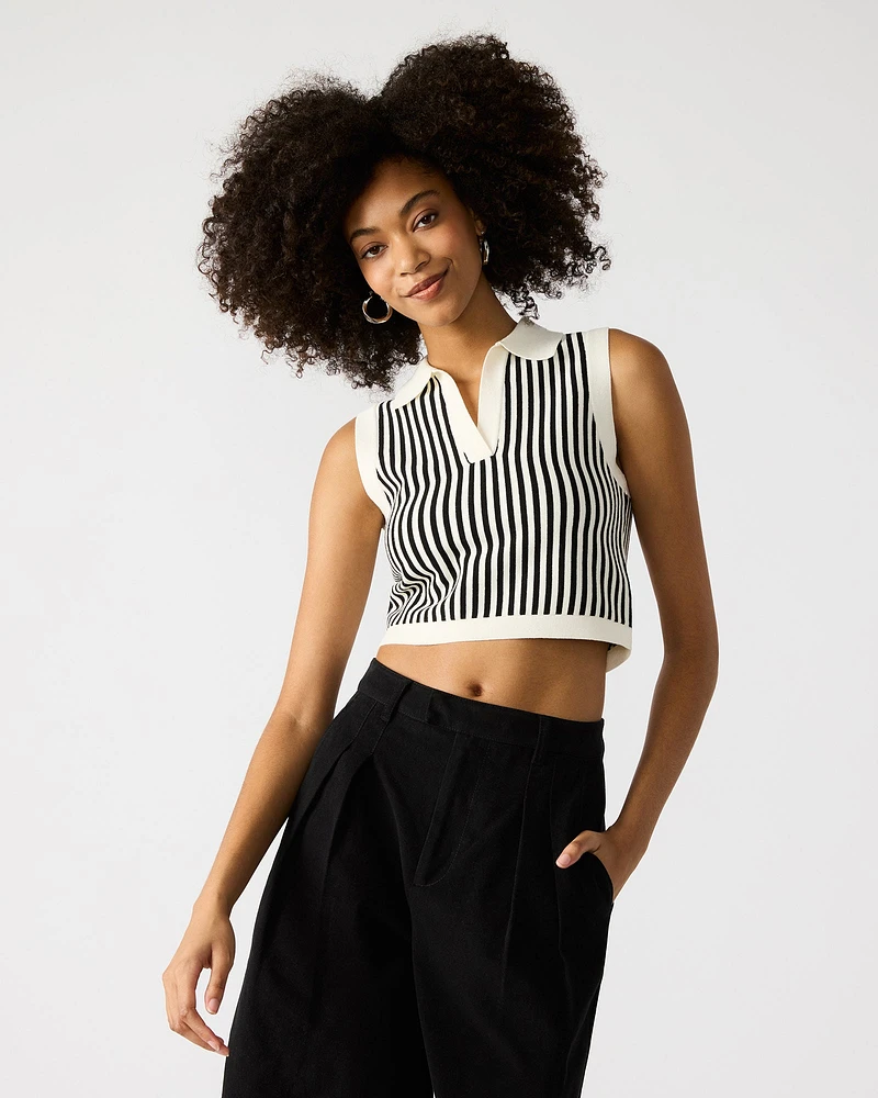 AMERY SWEATER BLACK/WHITE