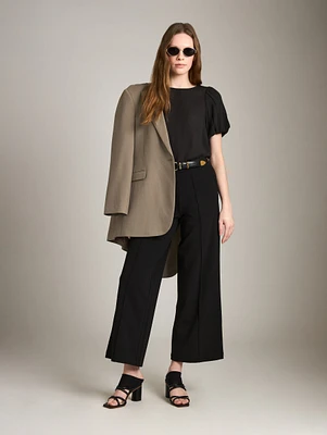 Amy Pintuck Wide Leg Pants