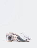 Clarabelle Silver Leather