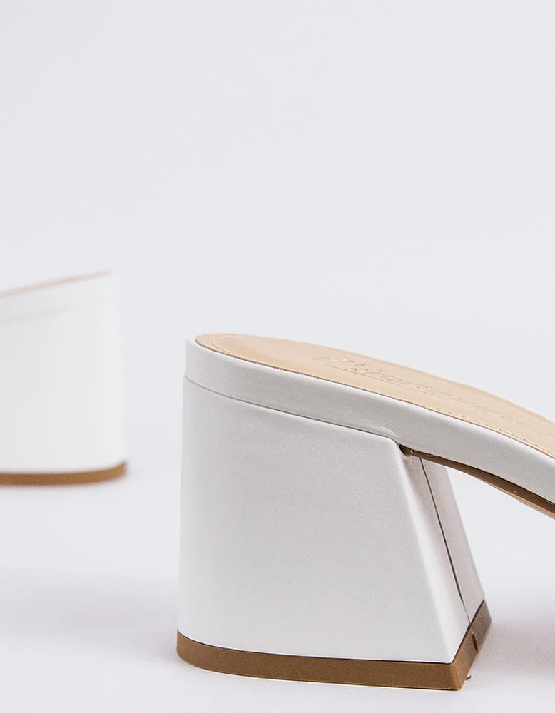 Clarabelle White Leather