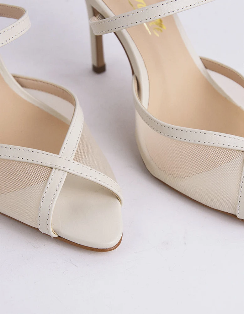 Gloxinia Off White Leather