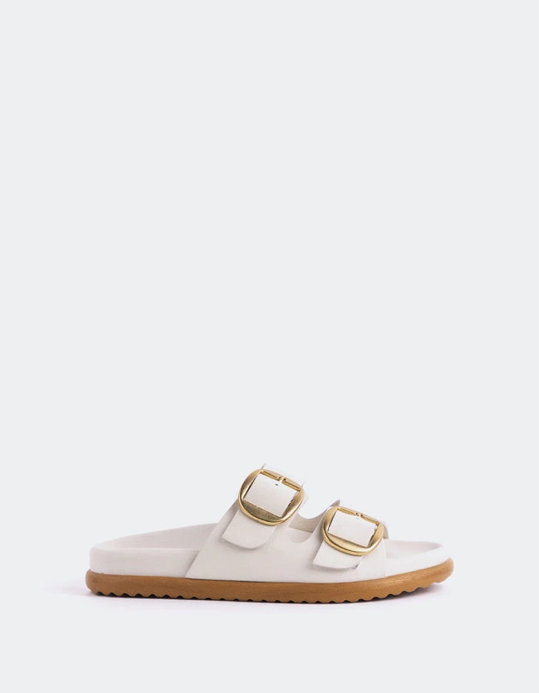 Gusty Off White Leather