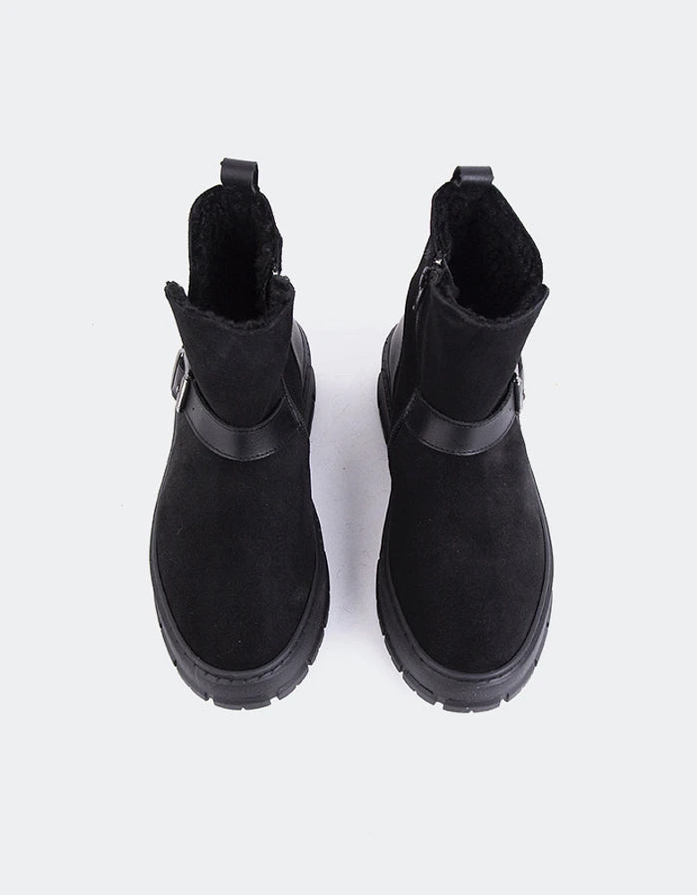 Plorin Black Suede