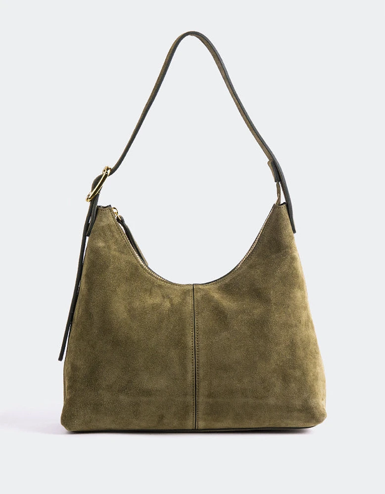 Riah Khaki Suede