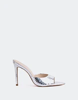 Thelma Silver Snake Leather