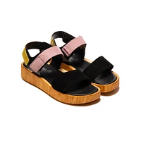 Mist Black Multi Suede