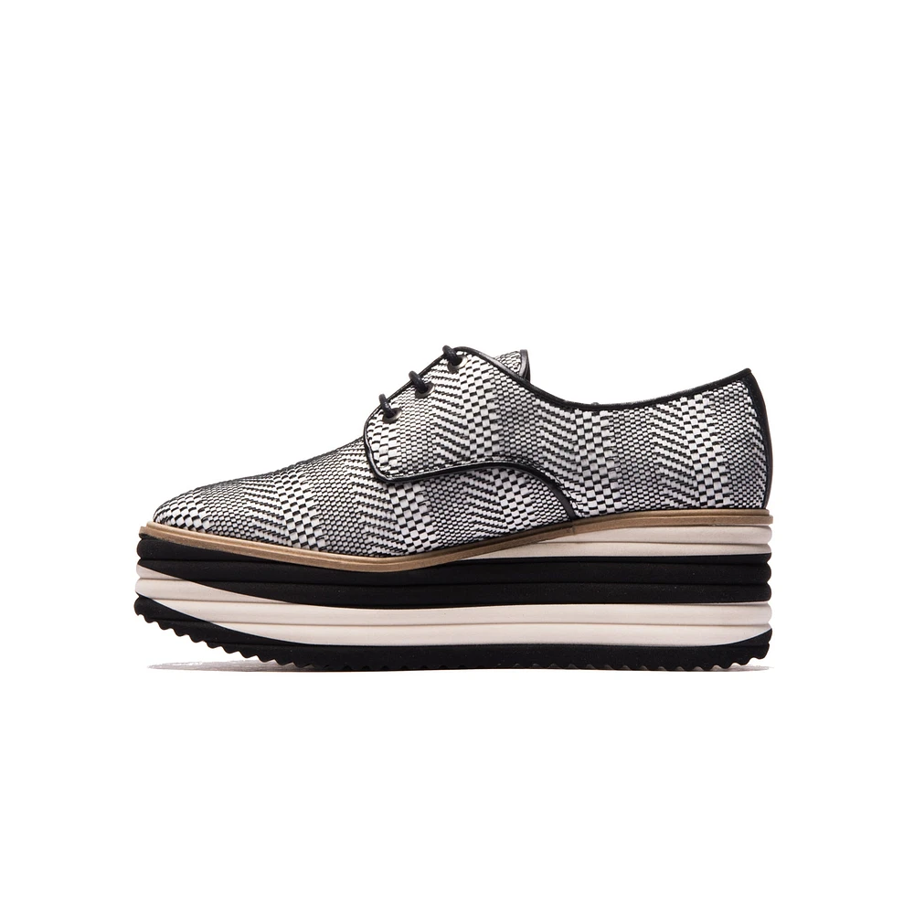 Lisy Black White Fabric