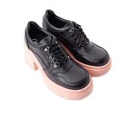 Rowdy Black/Pink Leather