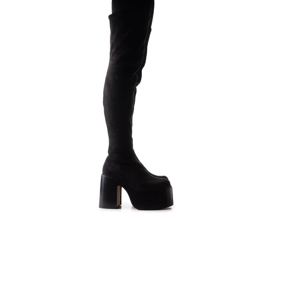 Trigger Black Suede Stretch
