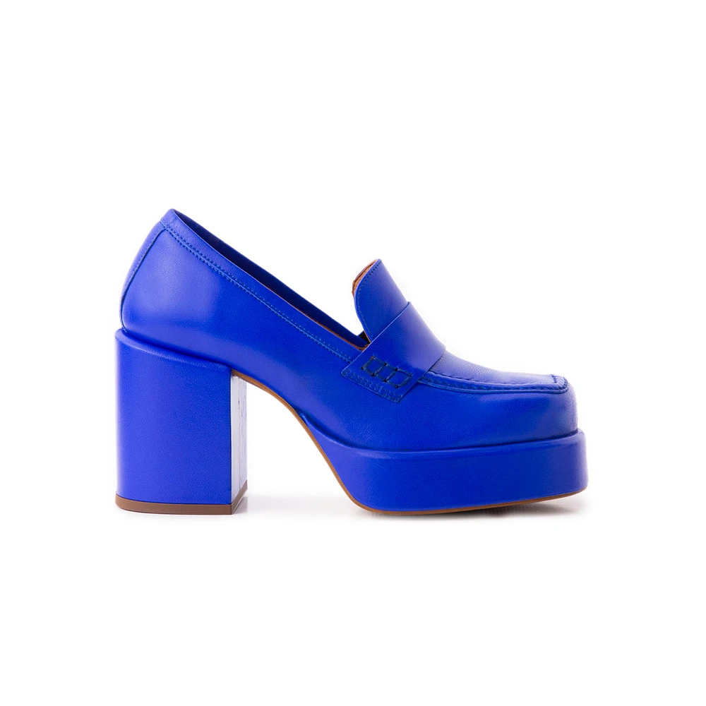 Soria Royal Blue Leather