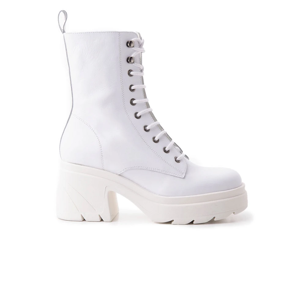 Romeo White Leather