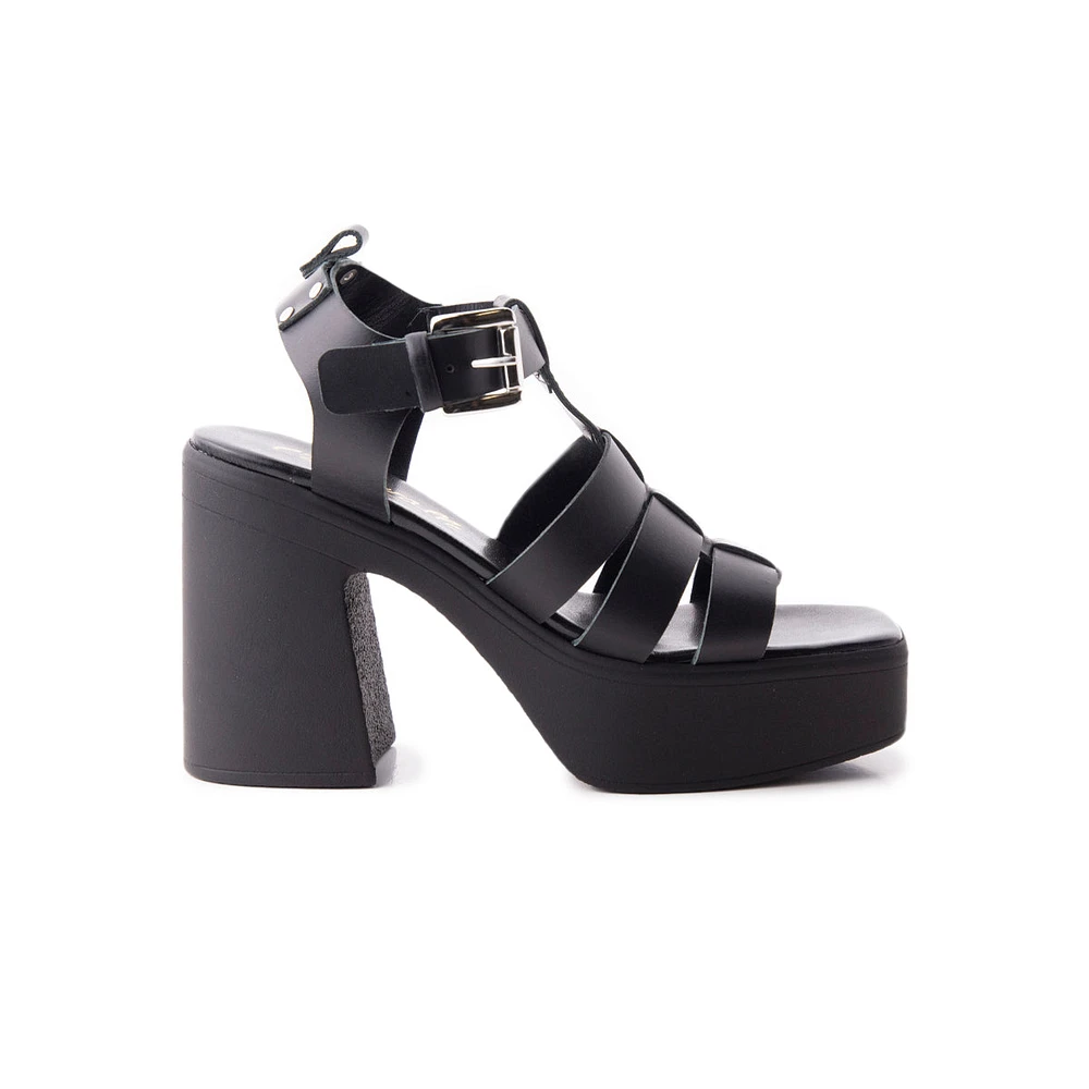 Bracciano Black Leather