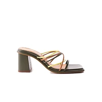 Larisa Khaki Multi Leather