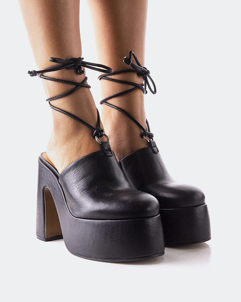 Hemera Black Leather