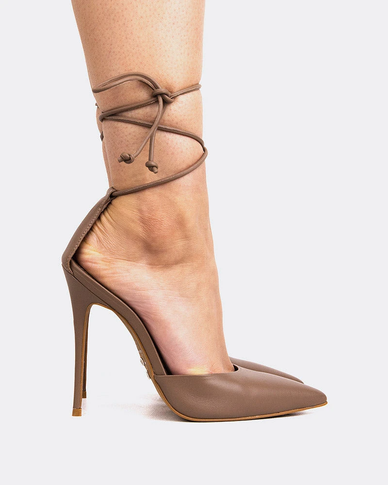 Tracy, Moca Leather/Cuir Moka