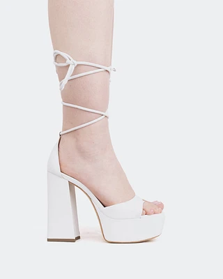 Xenon, White Leather/Cuir Blanc