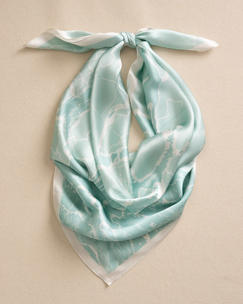 Southern Tide x Swells - Charleston Aerial Map Scarf