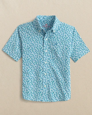 Boys Intercoastal Fintastic Short Sleeve Sport Shirt