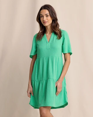Harper Short Sleeve Dress - Simply Green