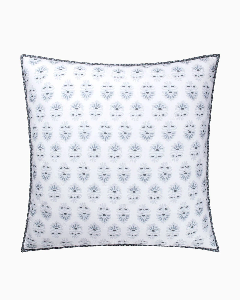 Southern Tide Oceanside Euro Gray Sham