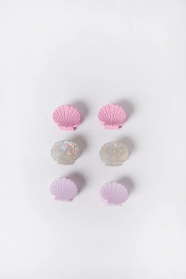 Pinces à cheveux en forme de coquillage - paquet 6