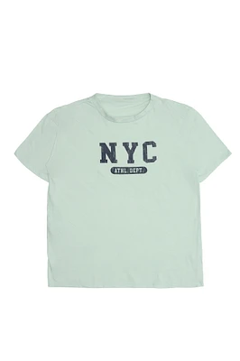 Womens NYC Athletic Dept Relaxed Graphic Tee