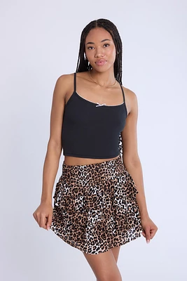 Ribbed Picot Edge Camisole