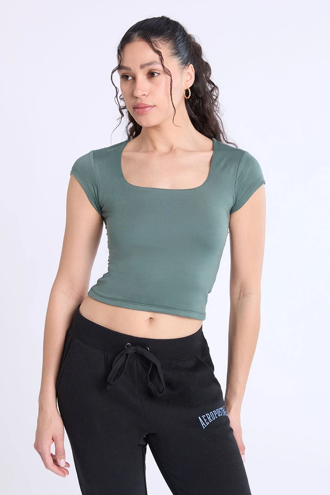 Square-Neck Baby Tee