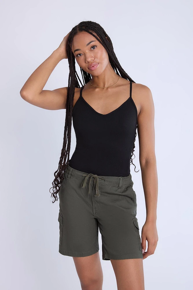 Ribbed Crossback Bodysuit