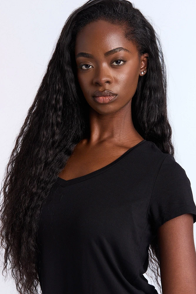 Short Sleeve V-Neck Relaxed Tee