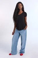 Short Sleeve V-Neck Relaxed Tee