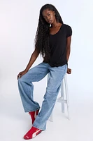 Short Sleeve V-Neck Relaxed Tee