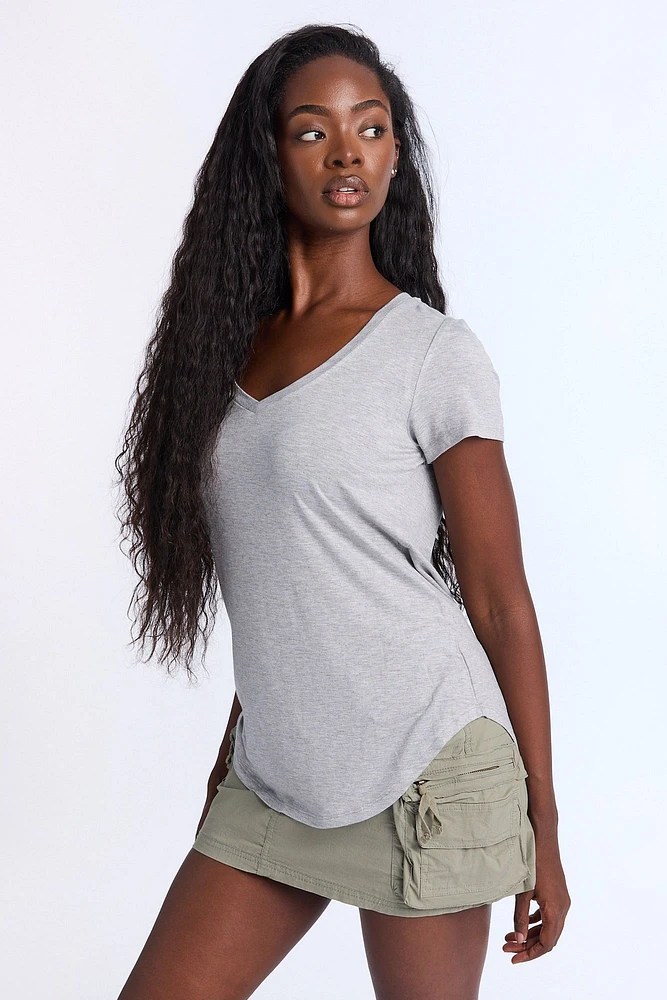 Short Sleeve V-Neck Relaxed Tee