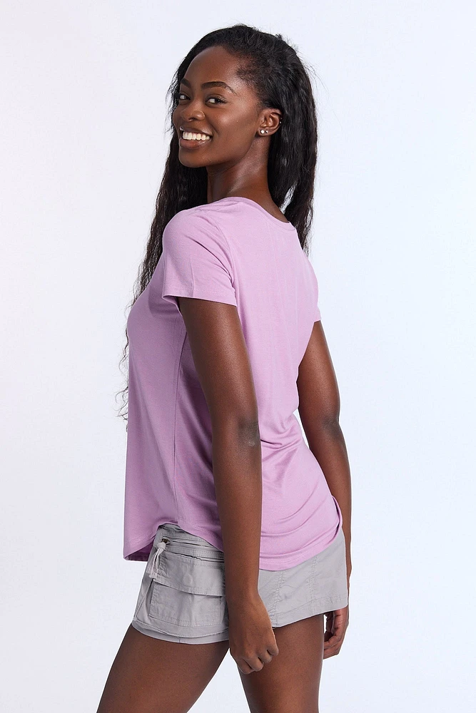Short Sleeve V-Neck Relaxed Tee