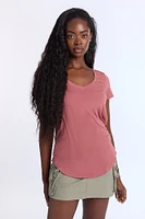 Short Sleeve V-Neck Relaxed Tee
