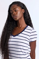 Short Sleeve V-Neck Relaxed Tee